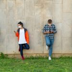 teens on mobile phones